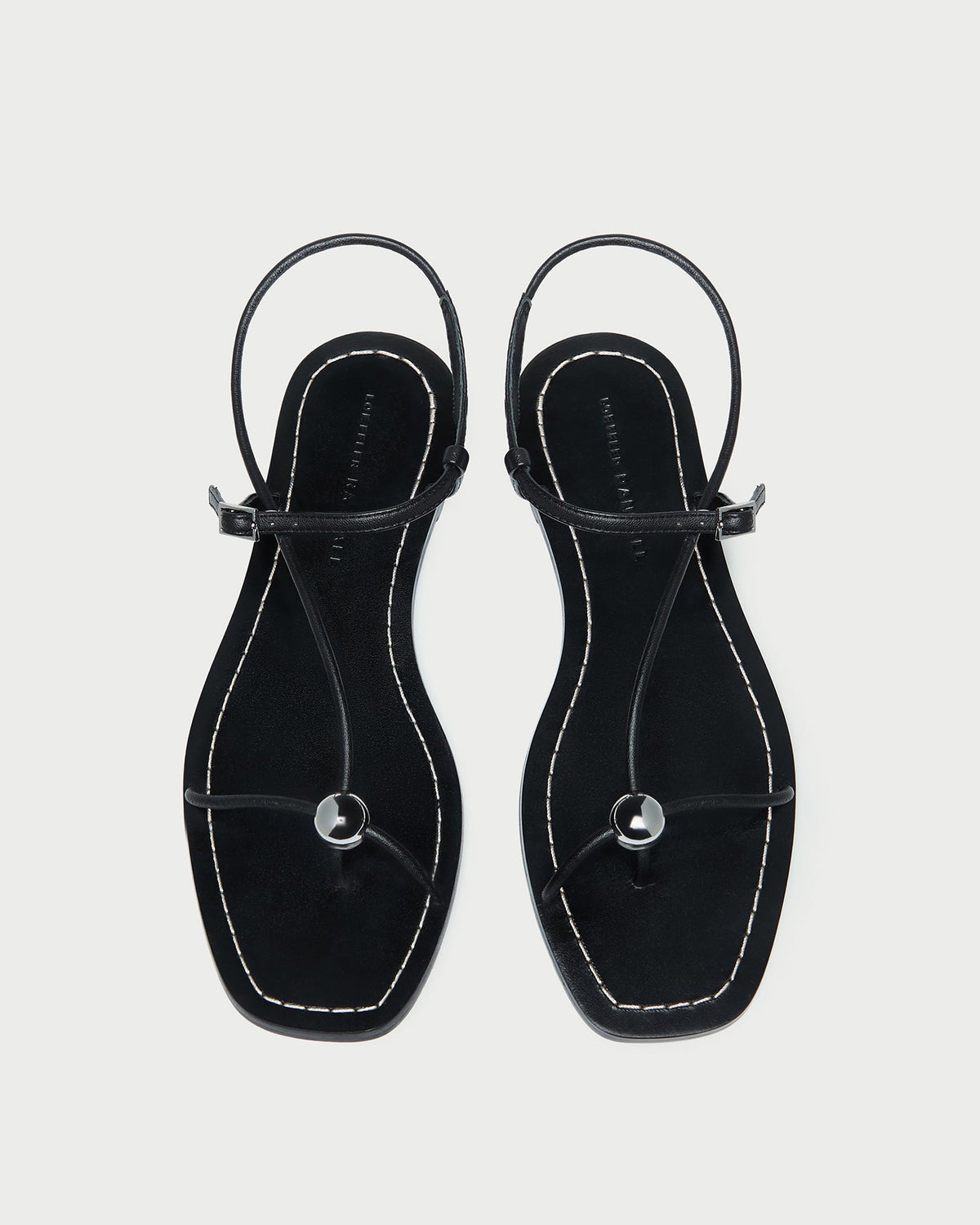 Lara Black Leather Sandal