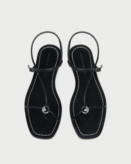 Lara Black Leather Sandal