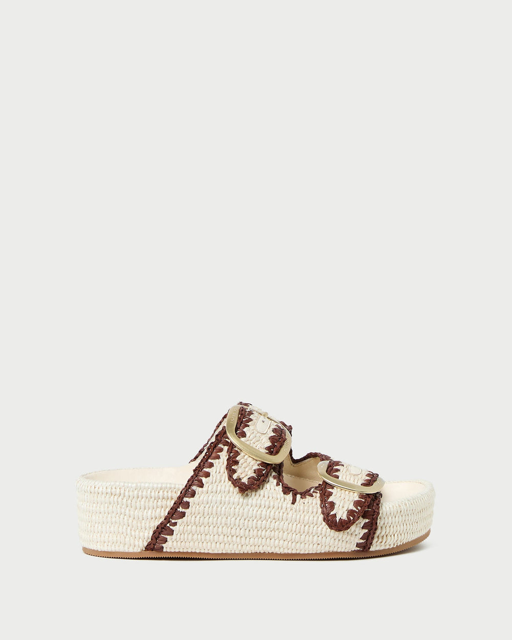 Theo Cream Two-Band Sandal