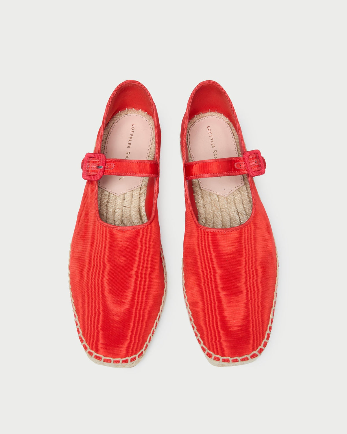 Clover Red Moiré Espadrille