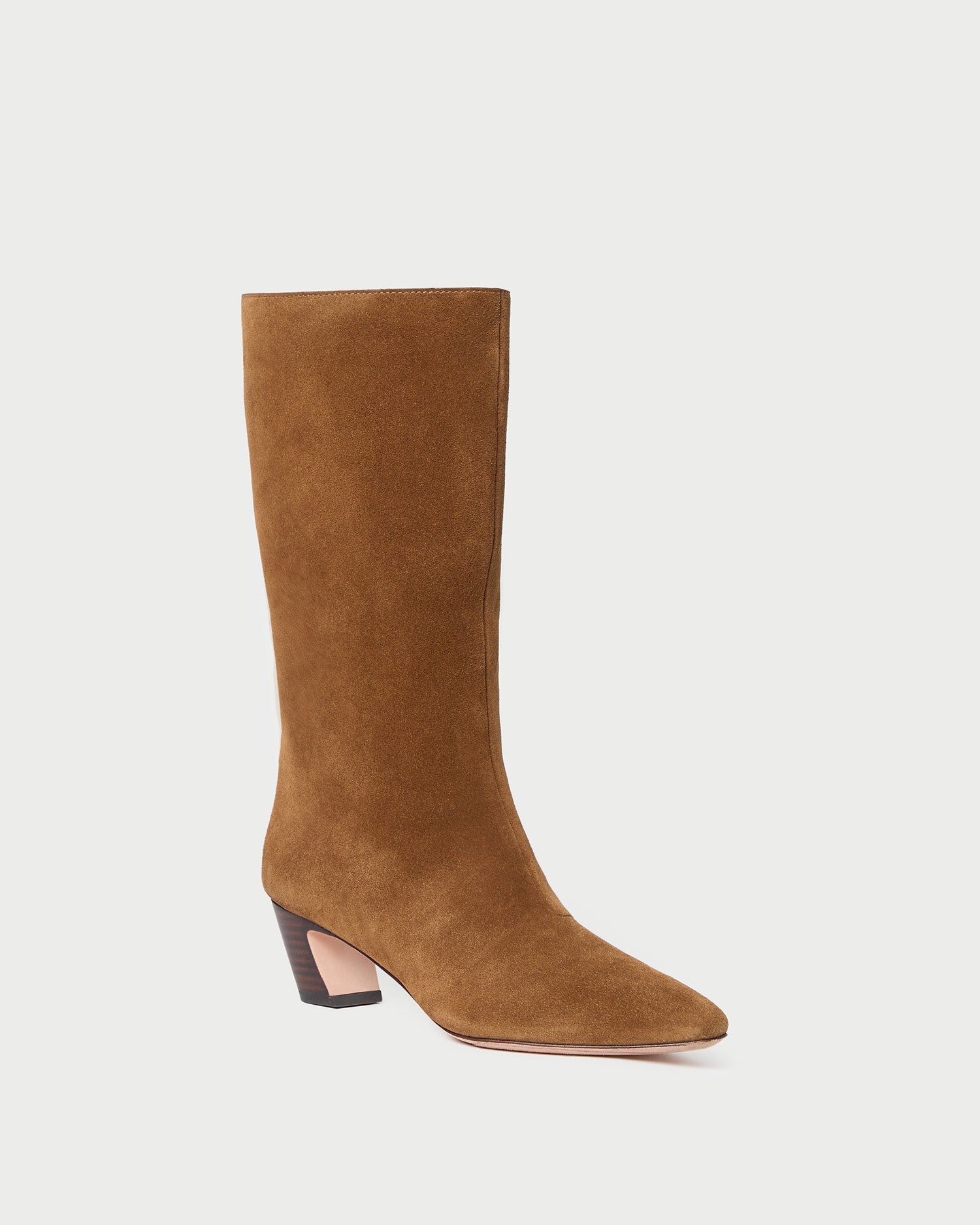 Cleo Cacao Suede Mid-Calf Boot
