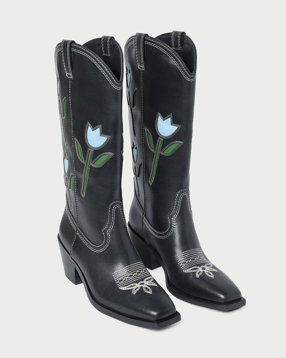 Wilder Black Tulip Leather Boot