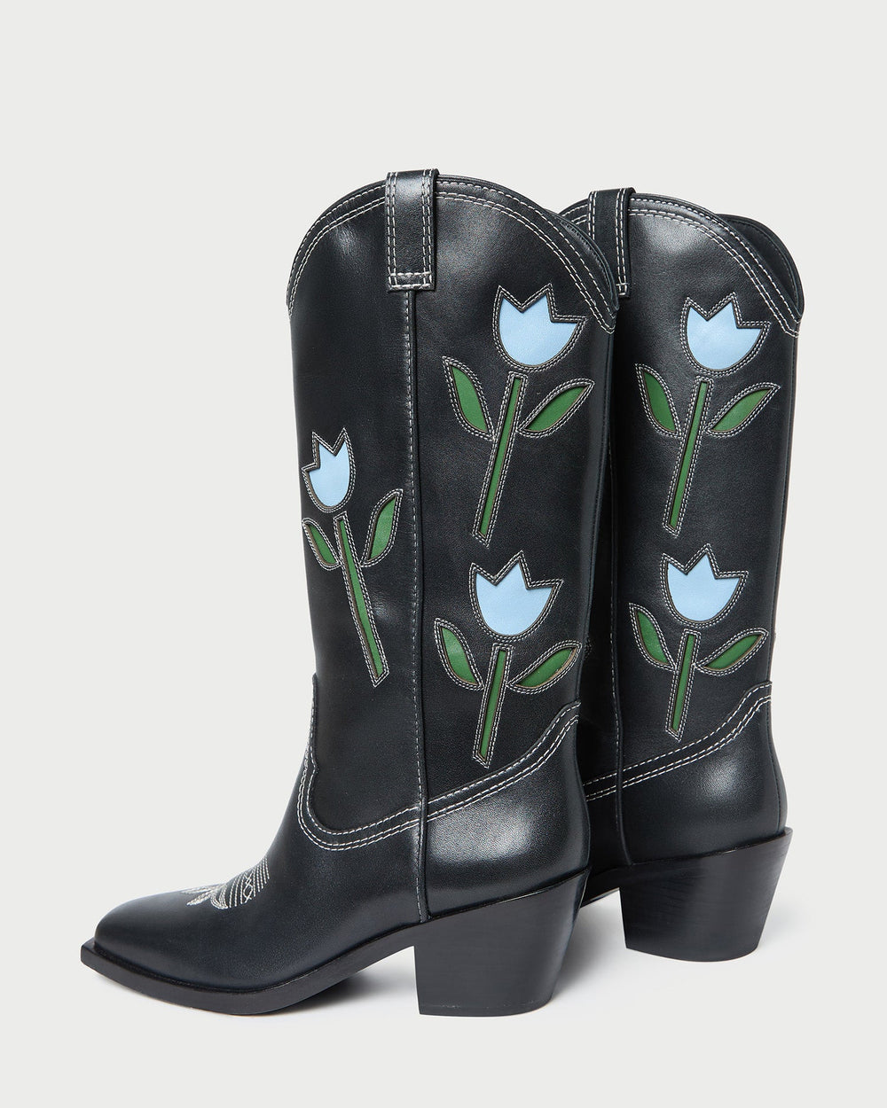 Wilder Black Tulip Leather Boot