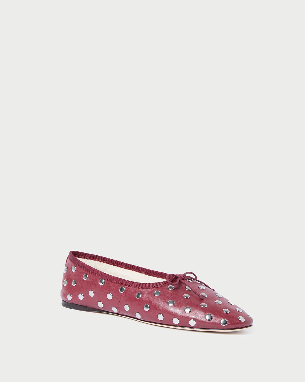Landon Wine/Silver Ballet Flat