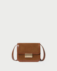 Desi Cacao Suede/Leather Crossbody