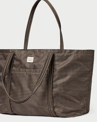 Dina Brown/Black Check Travel Tote
