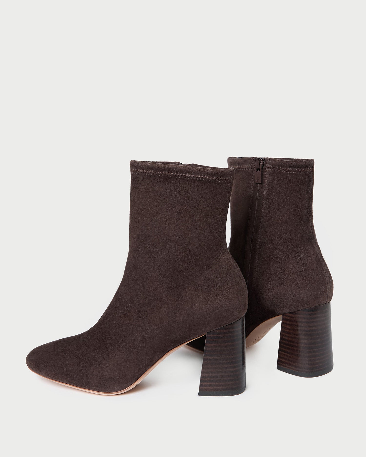 Elise Brown Suede Stretch Bootie