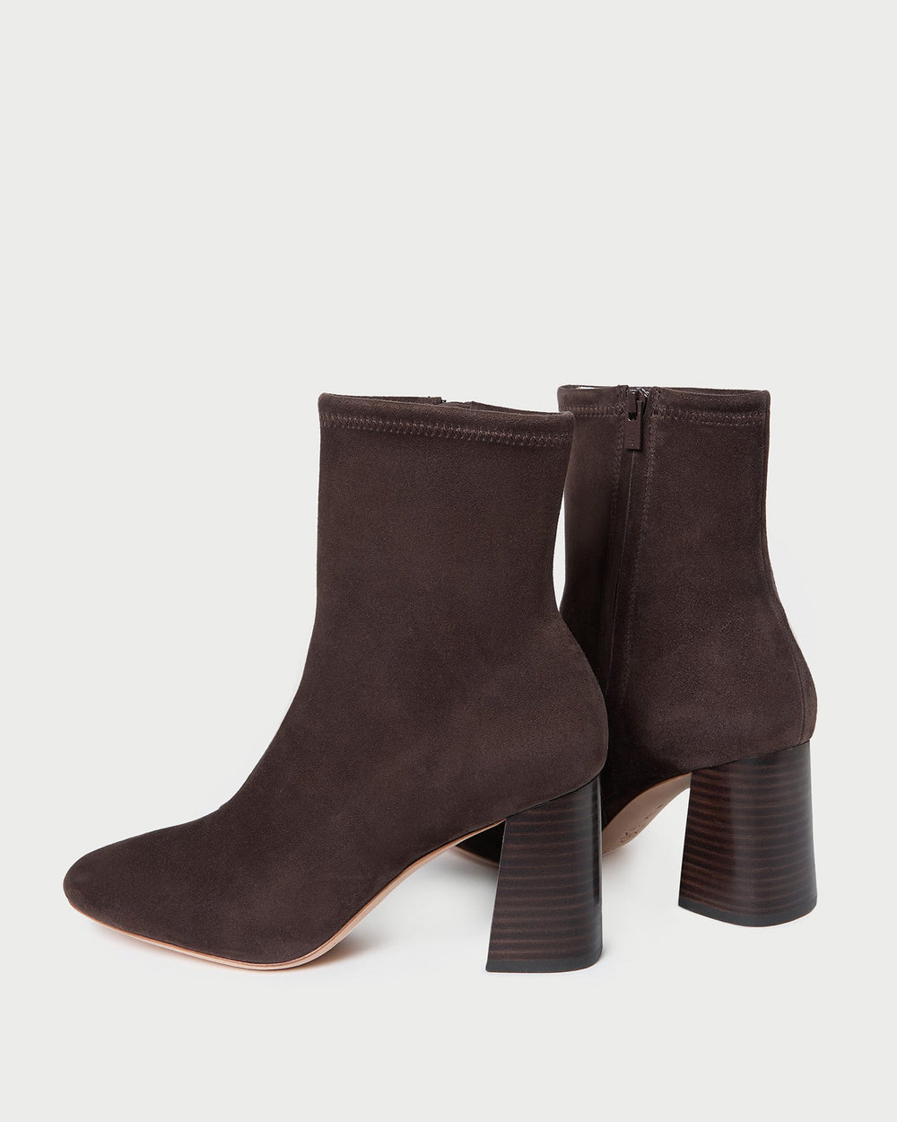 Elise Brown Suede Stretch Bootie