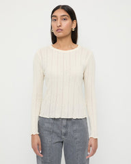 Lolo Pointelle Long-Sleeve Tee