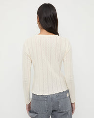 Lolo Pointelle Long-Sleeve Tee