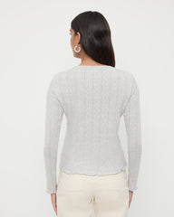 Lolo Pointelle Long-Sleeve Tee
