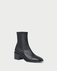 Roxy Black Leather Ankle Bootie