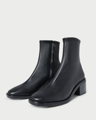 Roxy Black Leather Ankle Bootie