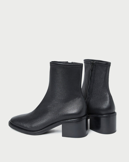 Roxy Black Leather Ankle Bootie