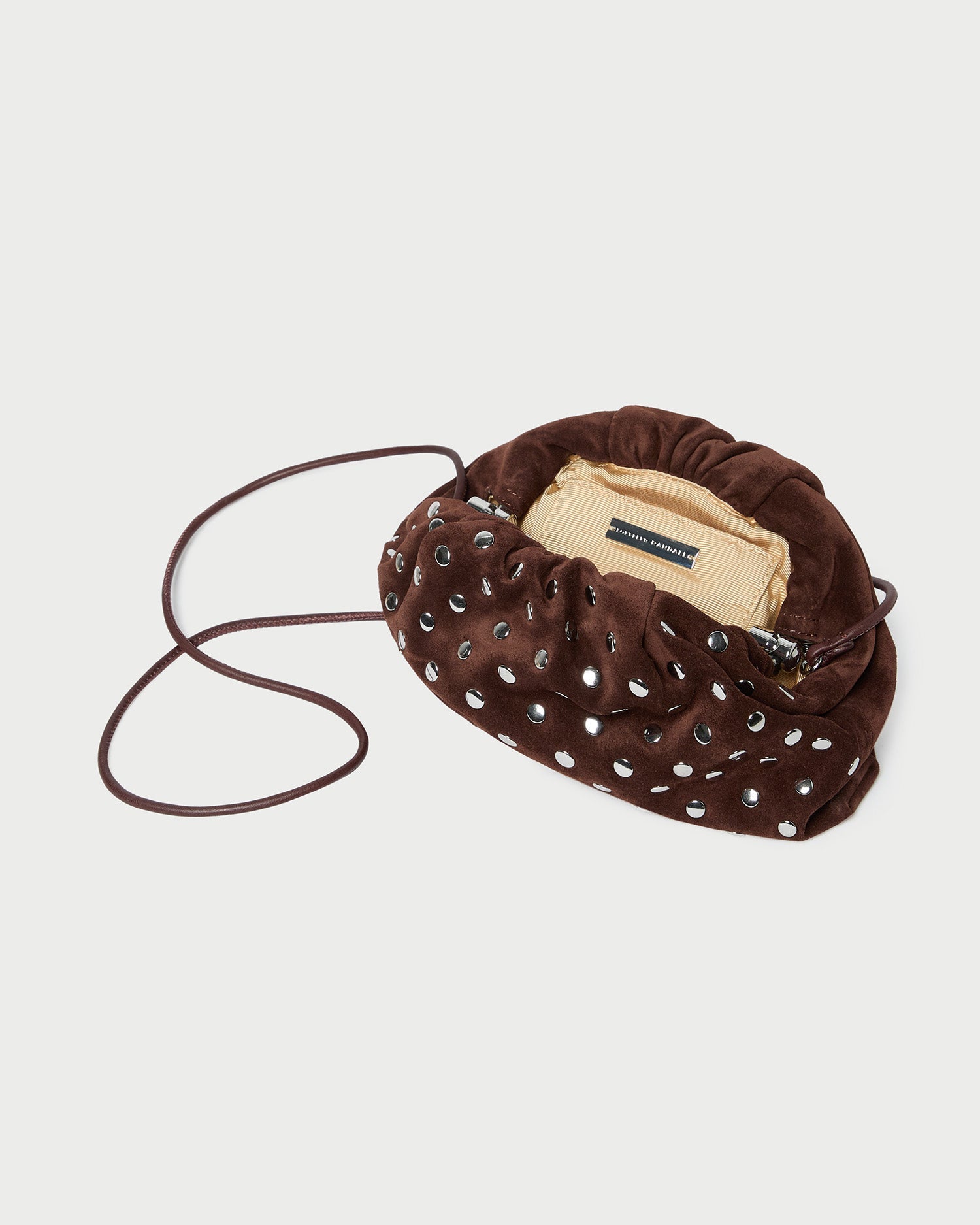 Bailey Espresso/Silver Dome Clutch