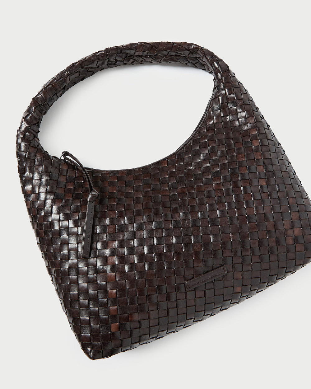 Willow Chocolate Woven Hobo Bag