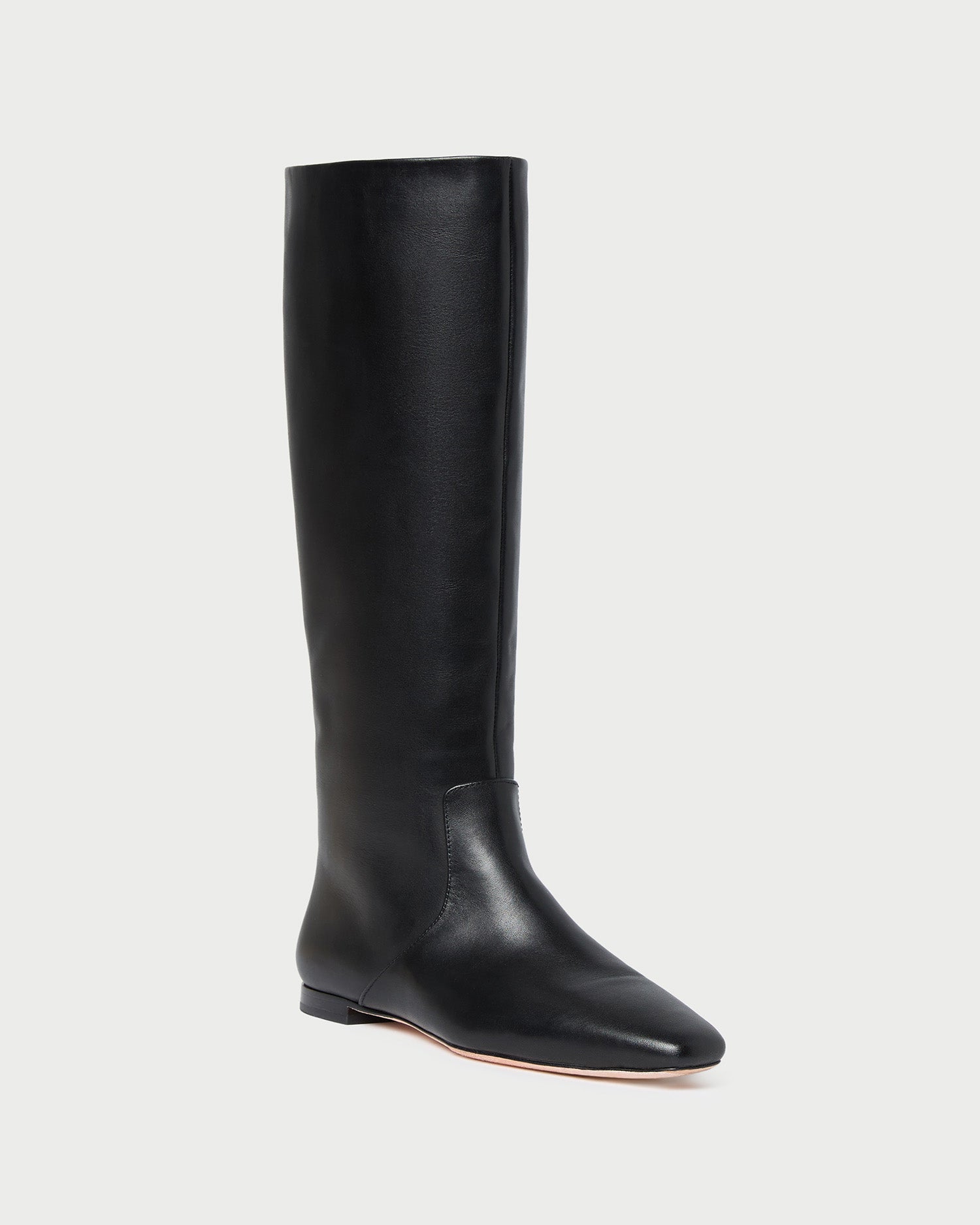 Lillian Black Leather Tall Boot