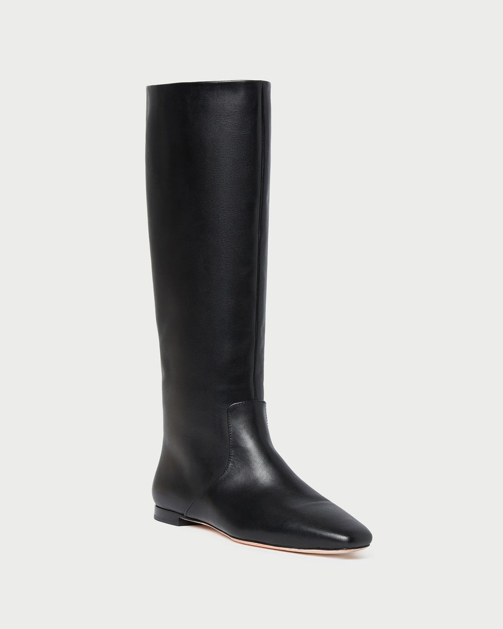 Lillian Black Leather Tall Boot