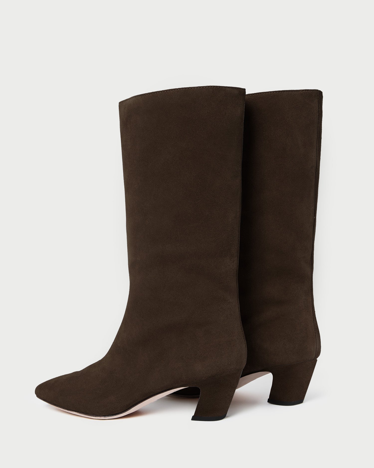 Cleo Brown Suede Mid-Calf Boot