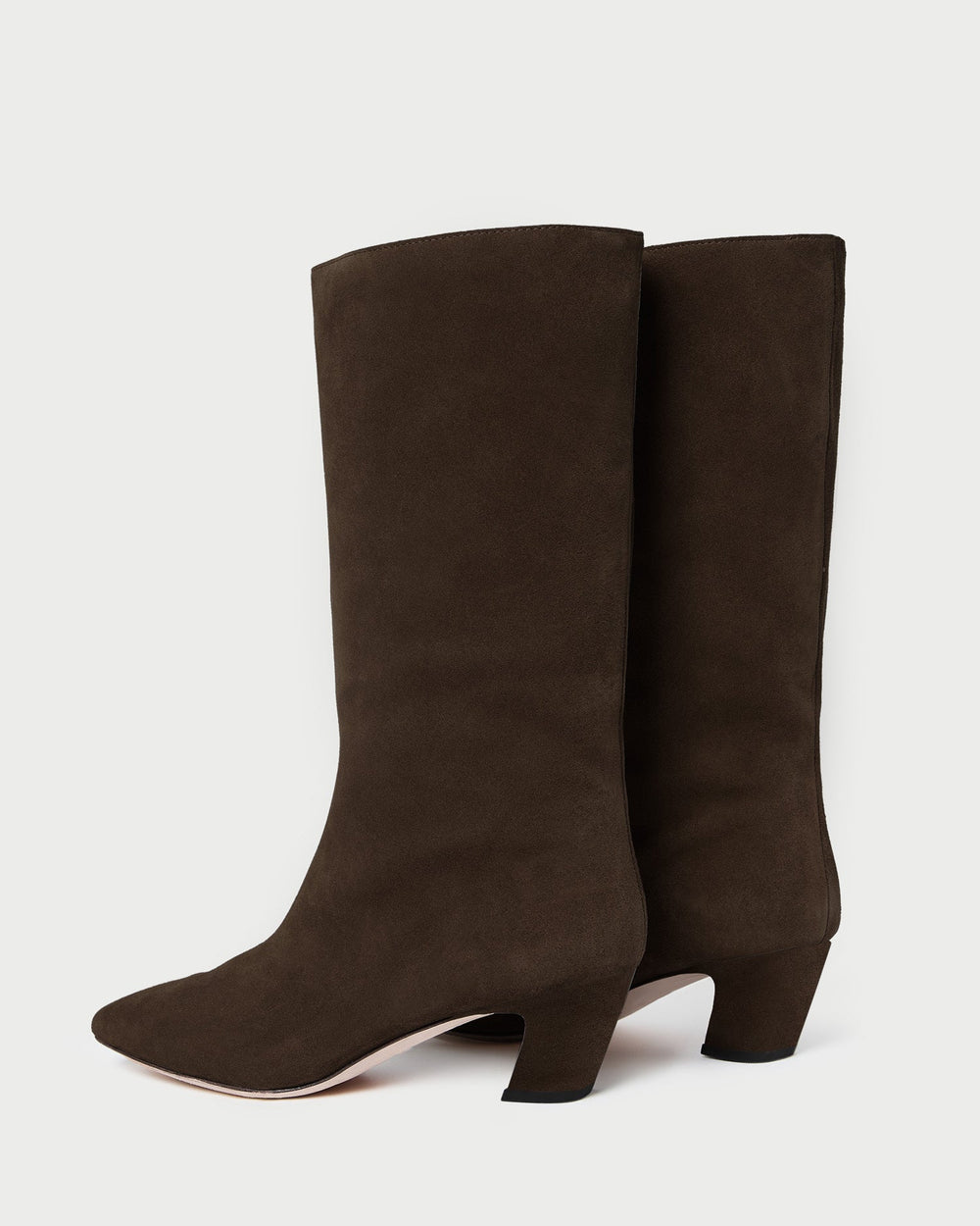 Cleo Brown Suede Mid-Calf Boot