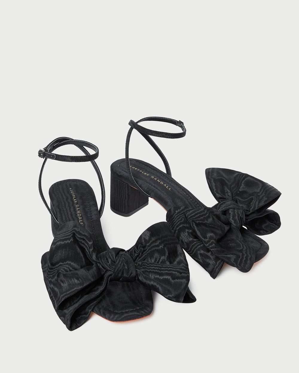 Carmen Black Moiré Bow Sandal