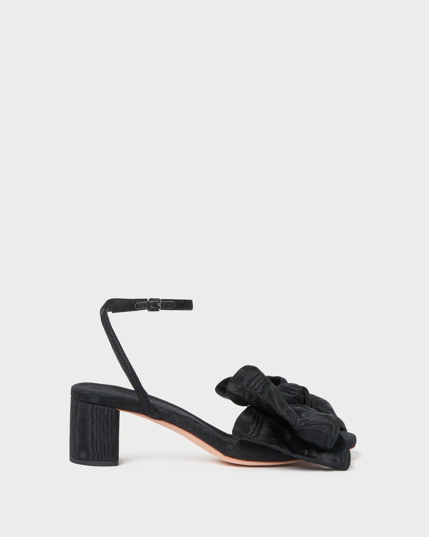Carmen Black Moiré Bow Sandal