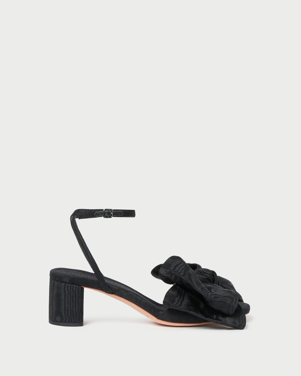 Carmen Black Moiré Bow Sandal