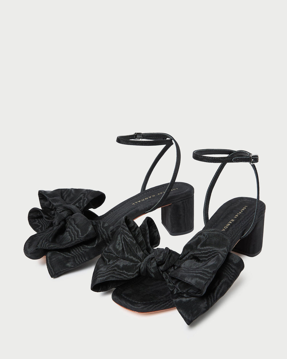 Carmen Black Moiré Bow Sandal
