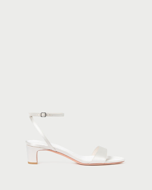 Alice Cream Satin Sandal