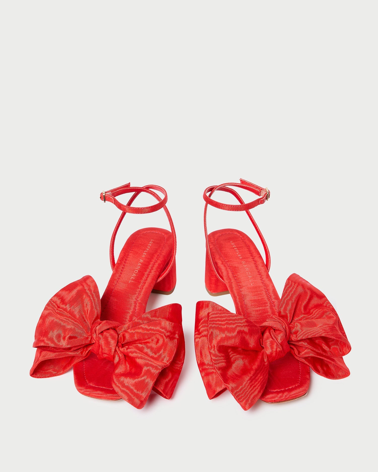 Carmen Red Moiré Bow Sandal