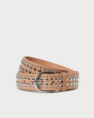 Isaac Honey/Silver Studded Belt