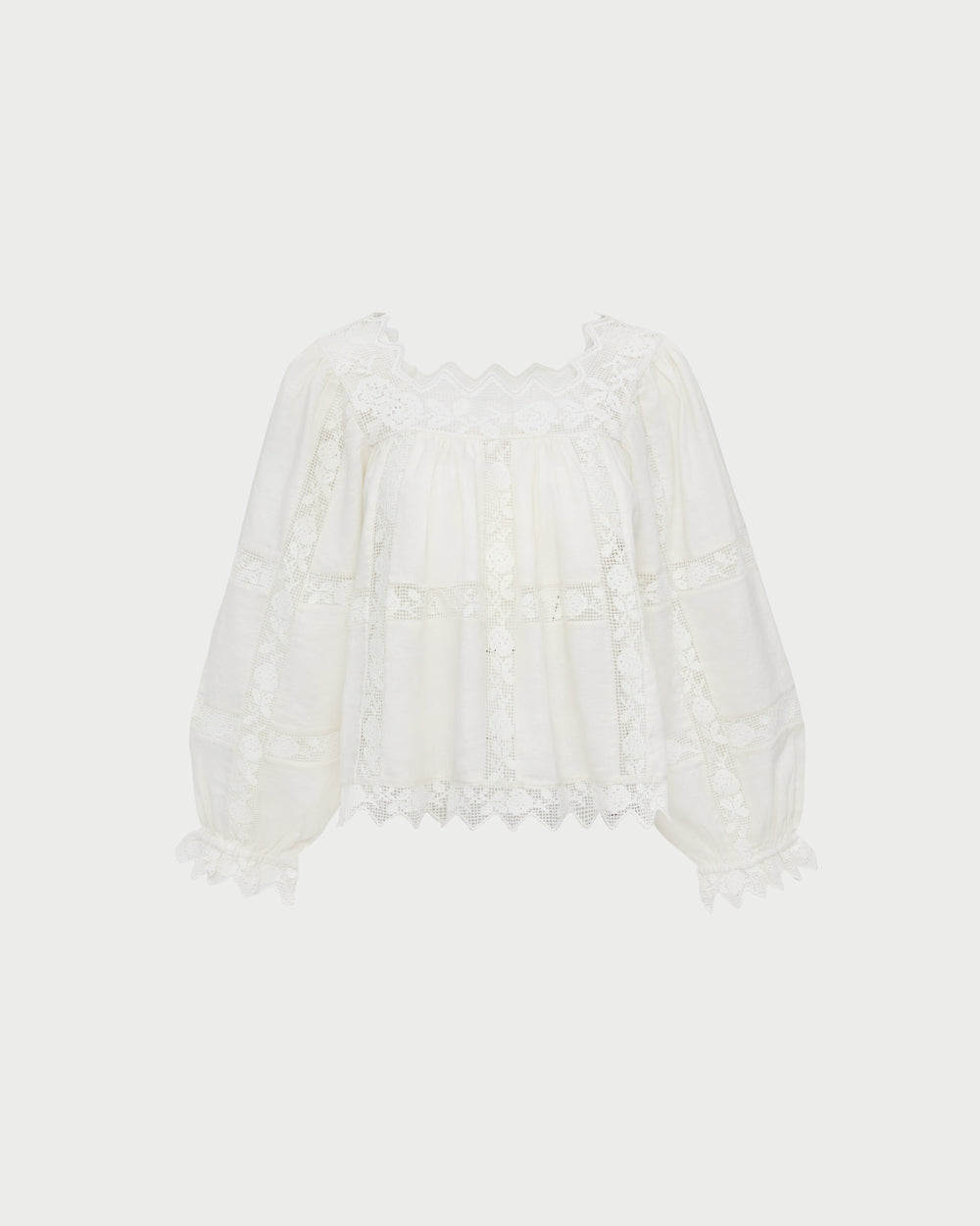 Pauline Embroidered Lace Blouse