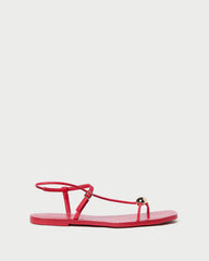 Lara Red Leather Sandal