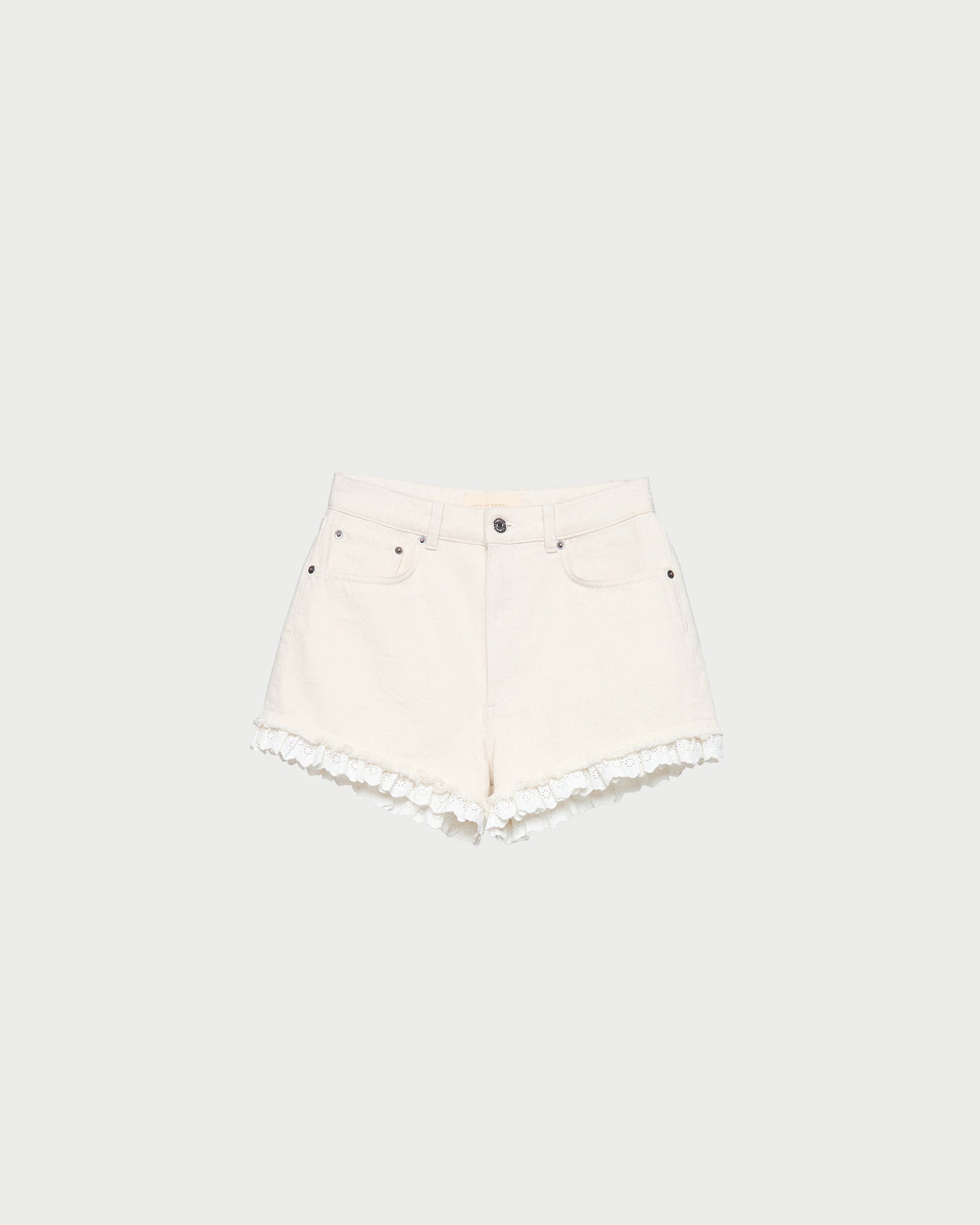 Kay Lace-Trimmed Denim Shorts