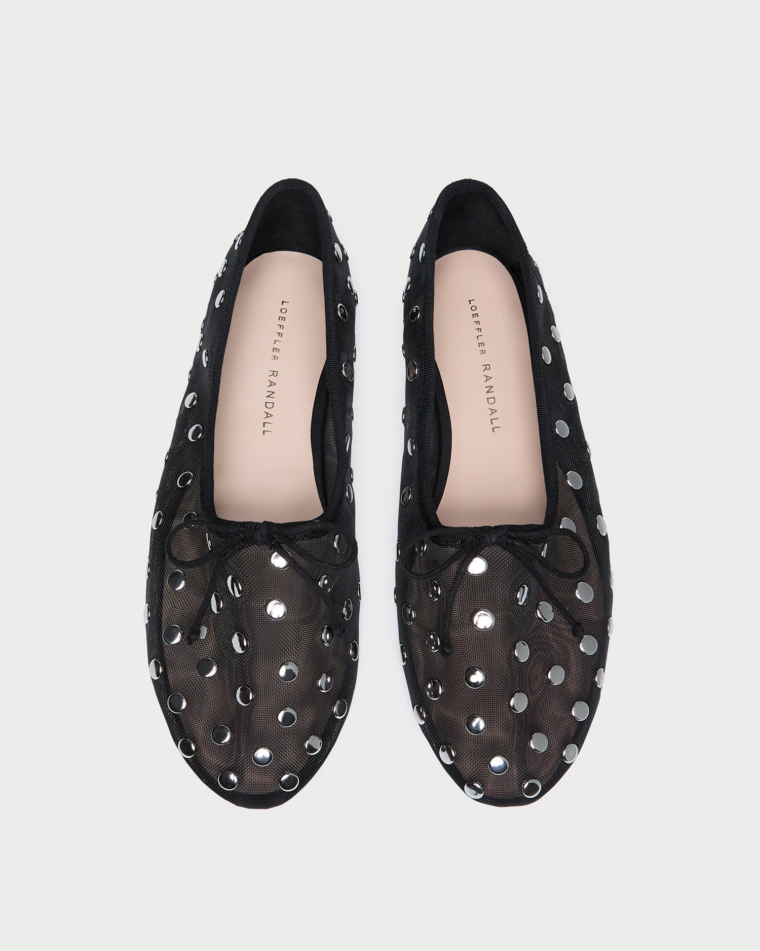 Landon Black/Silver Mesh Ballet Flat