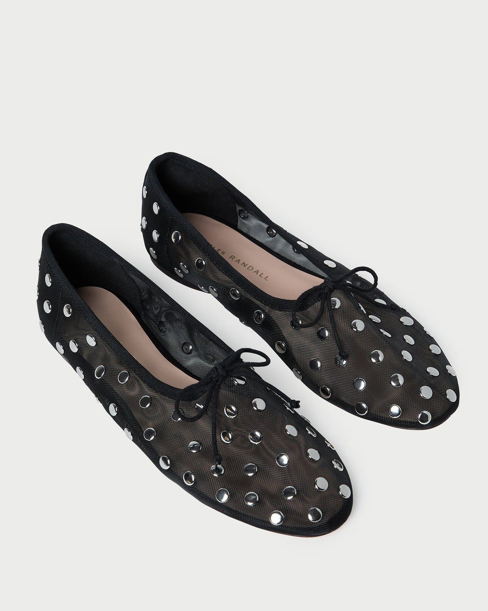 Landon Black/Silver Mesh Ballet Flat