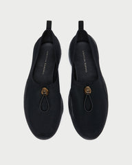 Raina Black Mesh Flat