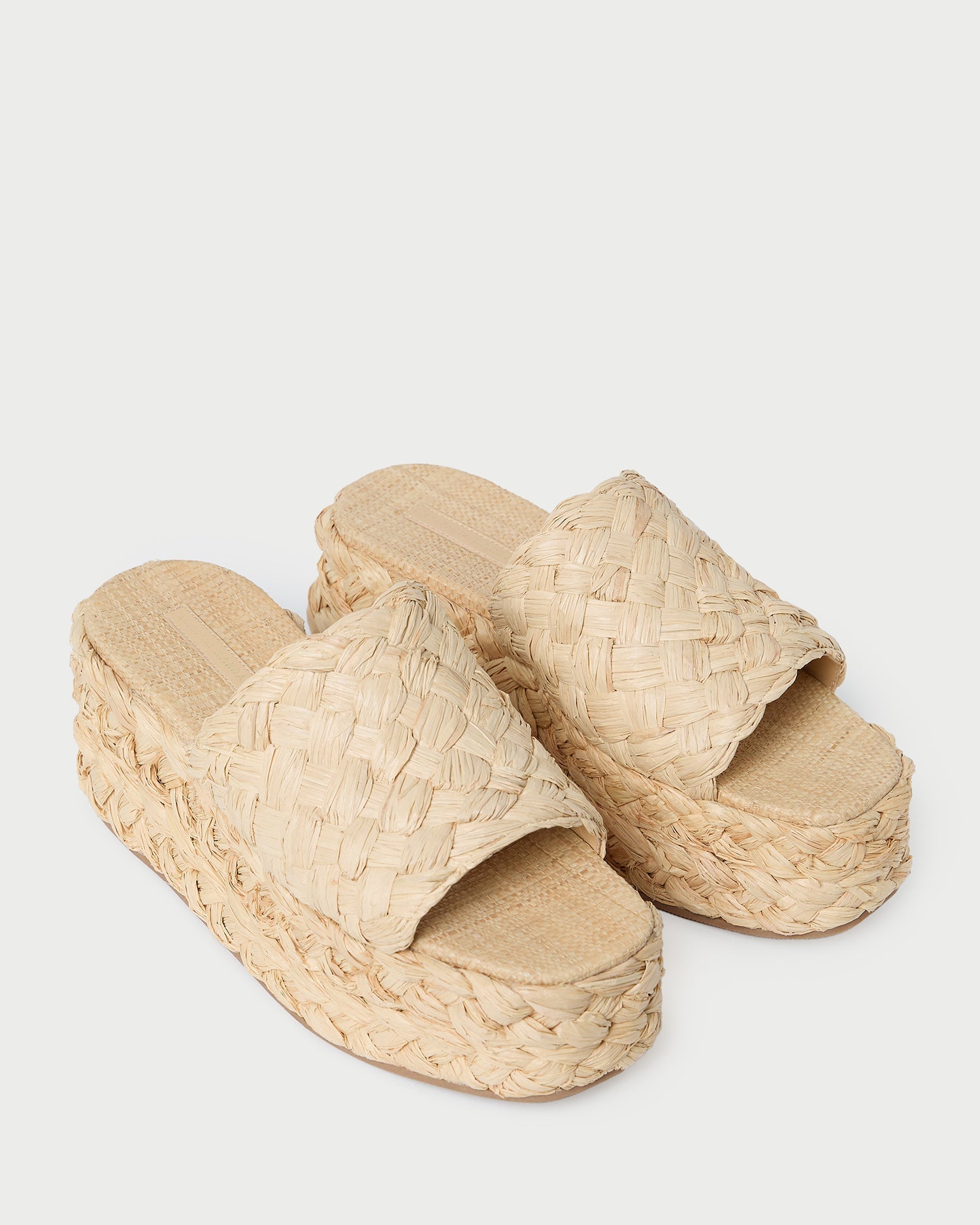 Aaron Natural Braided Straw Mule