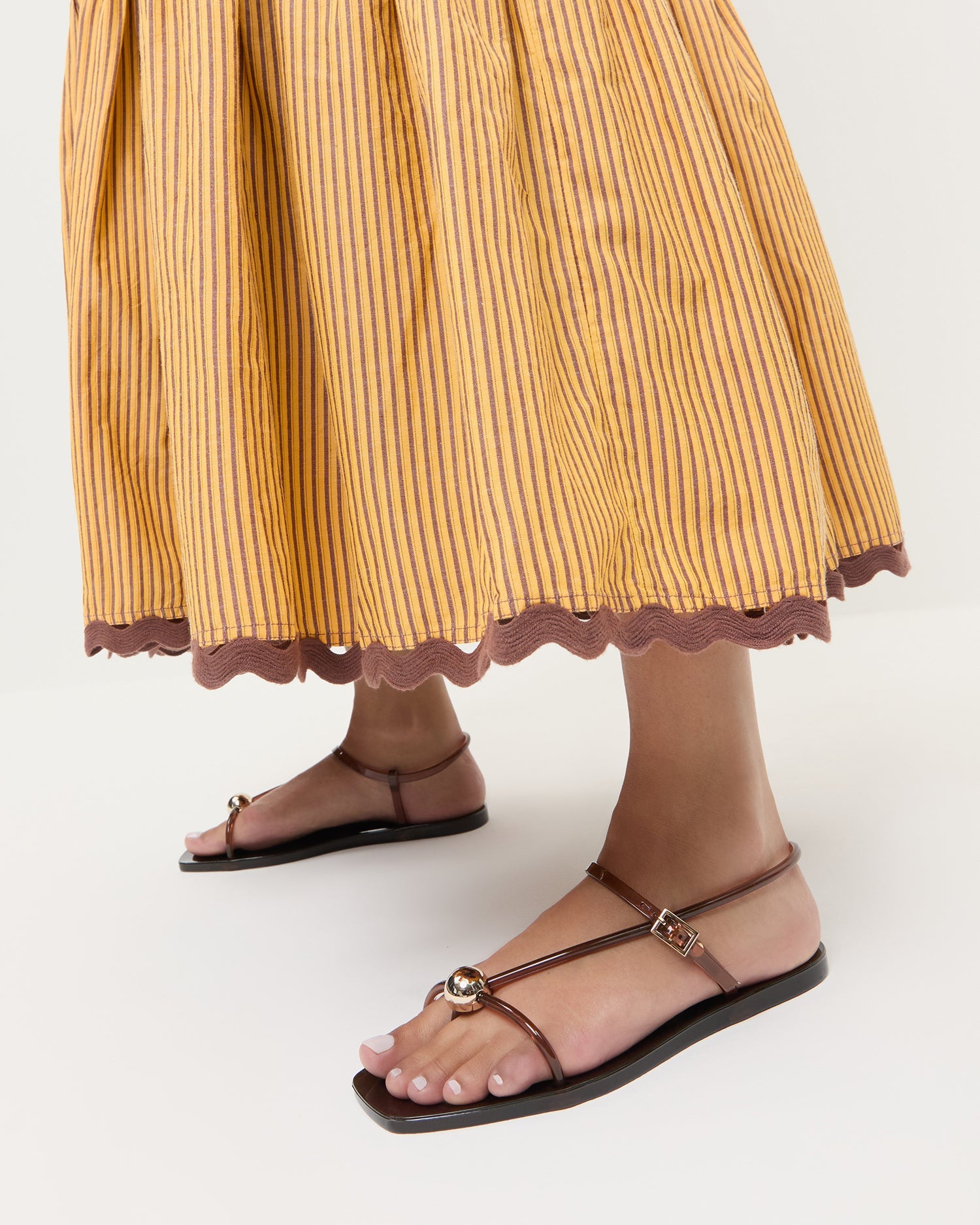 Dana Brown Strappy Jelly Sandal