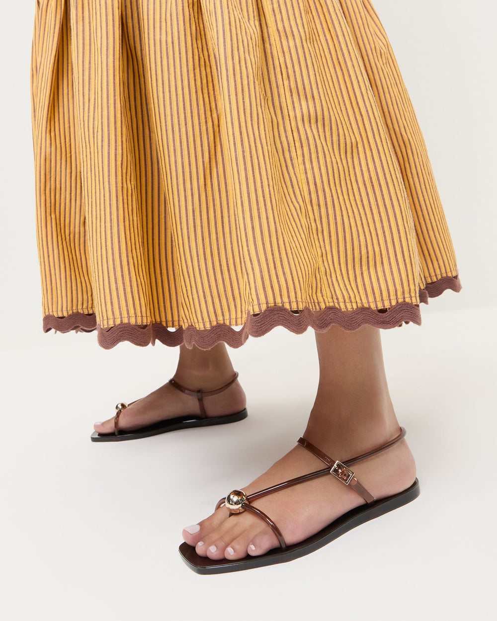 Dana Brown Strappy Jelly Sandal