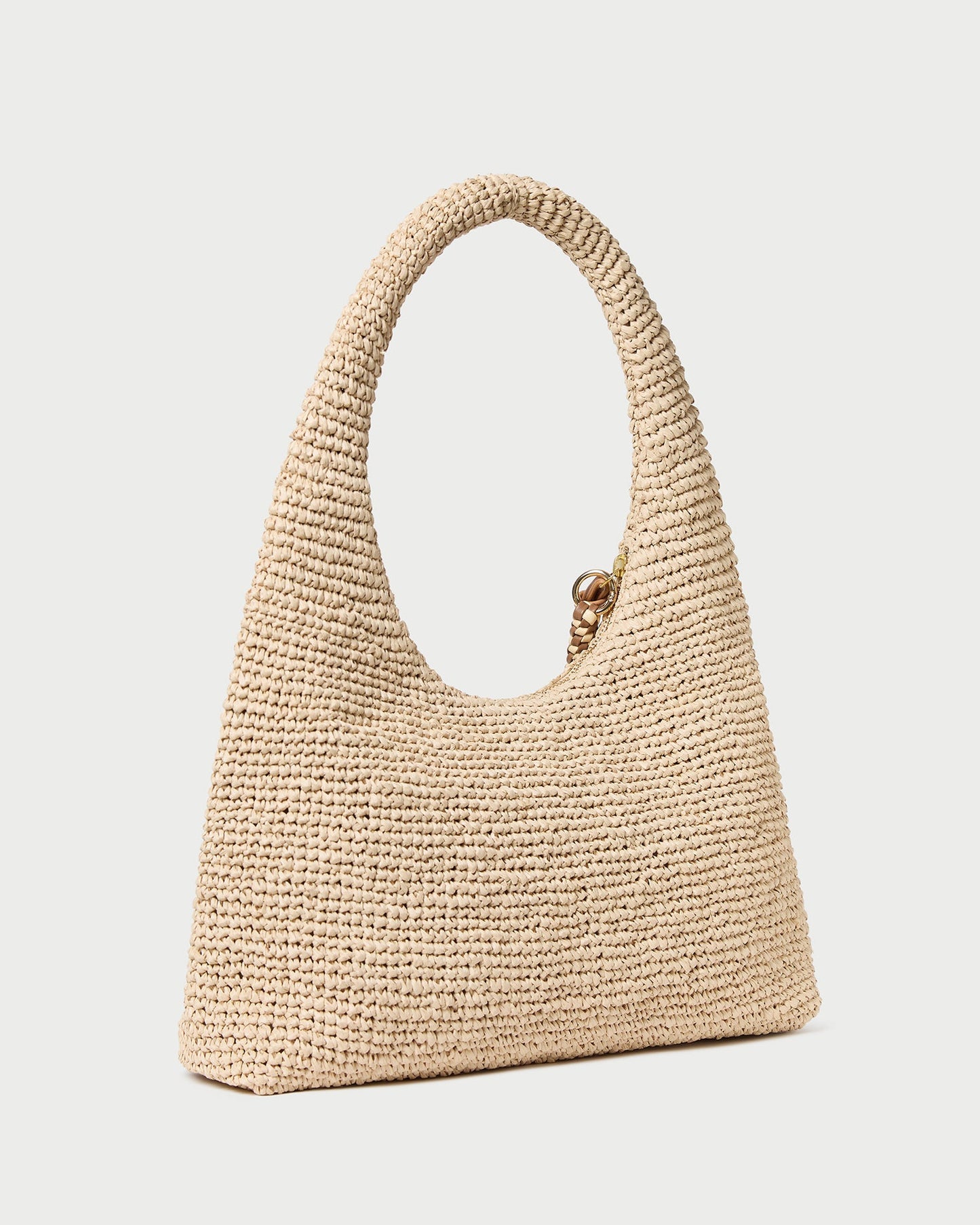 Willow Natural Woven Hobo Bag