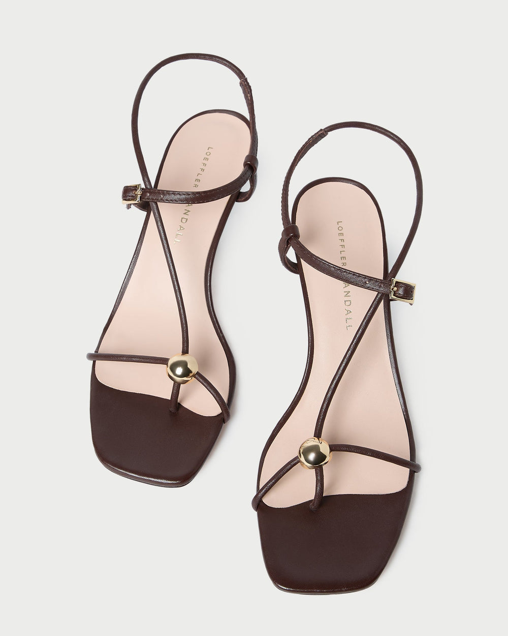 Triana Espresso Leather Mid-Heel Sandal