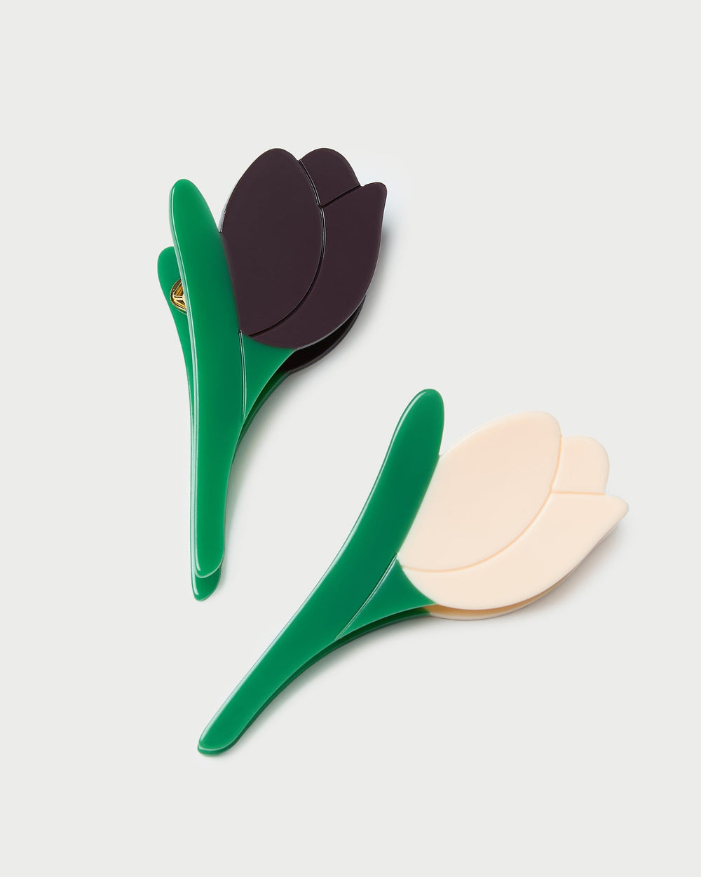 Juniper Maroon/Butter Tulip Clip Set