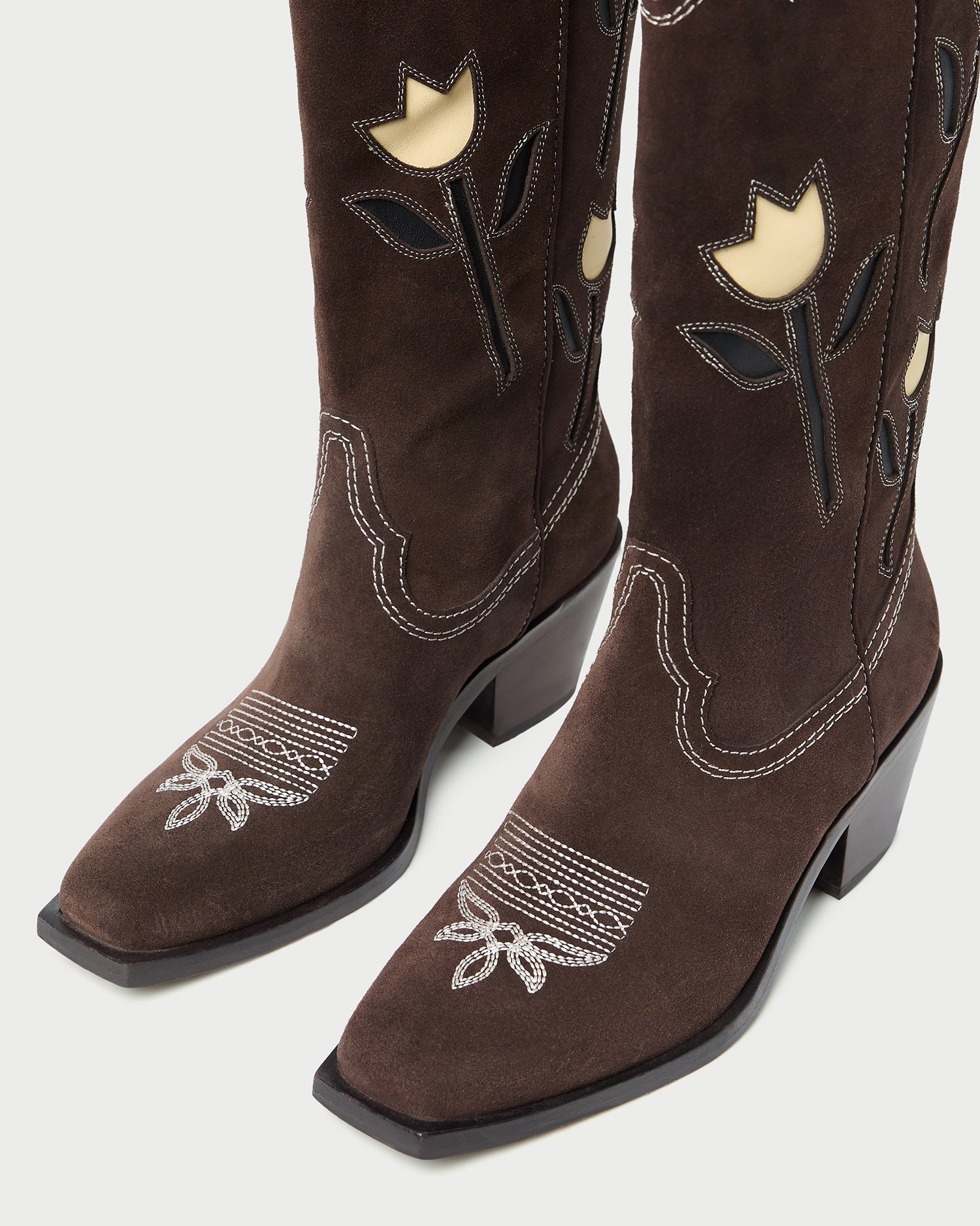 Wilder Brown Suede Tulip Boot