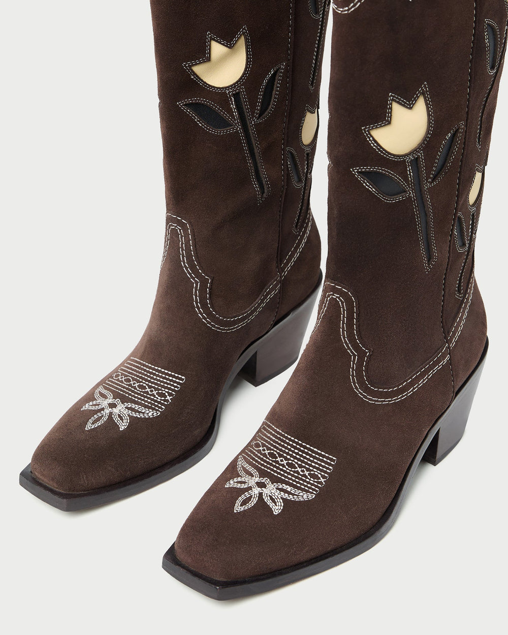 Wilder Brown Suede Tulip Boot