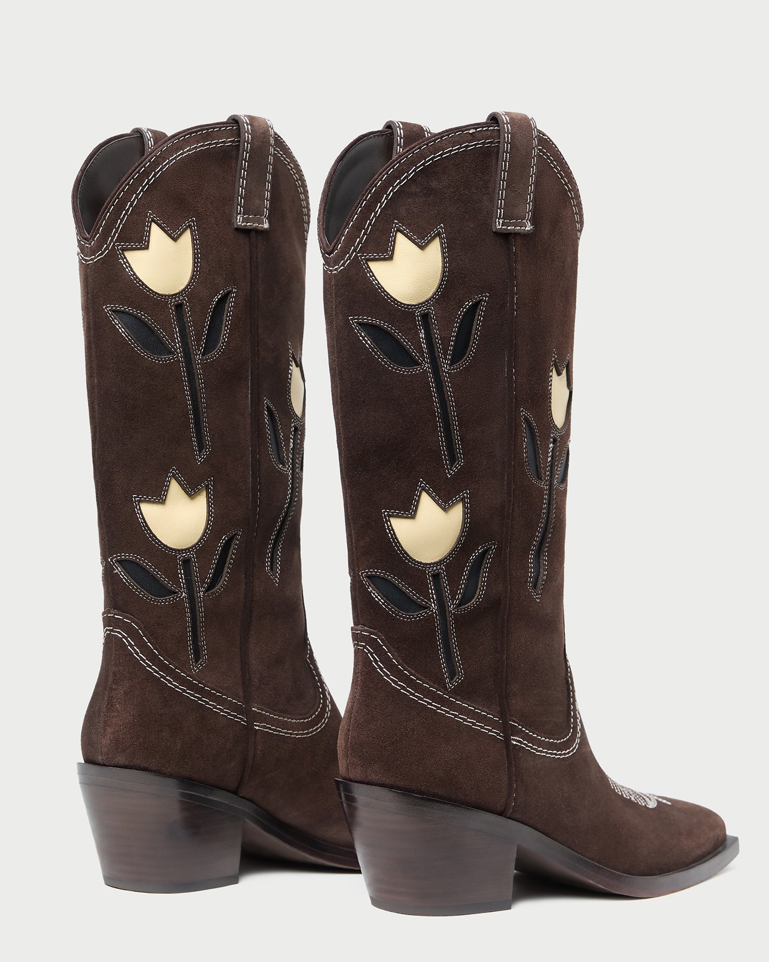 Wilder Brown Suede Tulip Boot