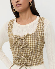 Callista Tie-Front Vest