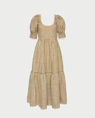 Gillian Puff-Sleeve Dress