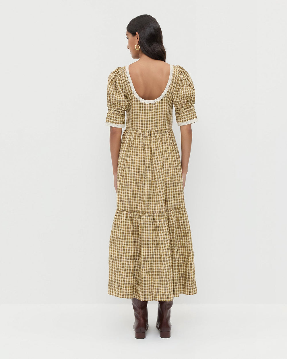 Gillian Puff-Sleeve Dress