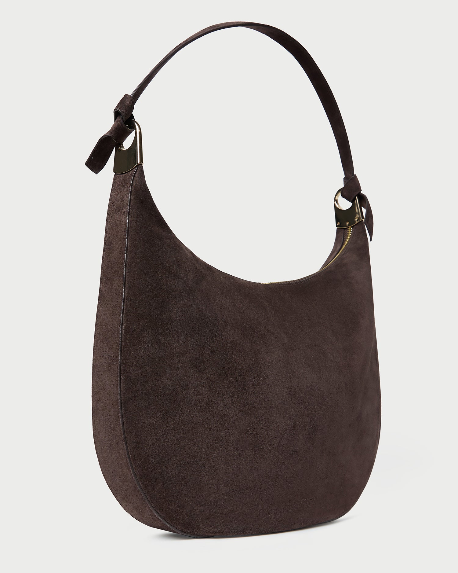 Morgan Brown Suede Shoulder Bag